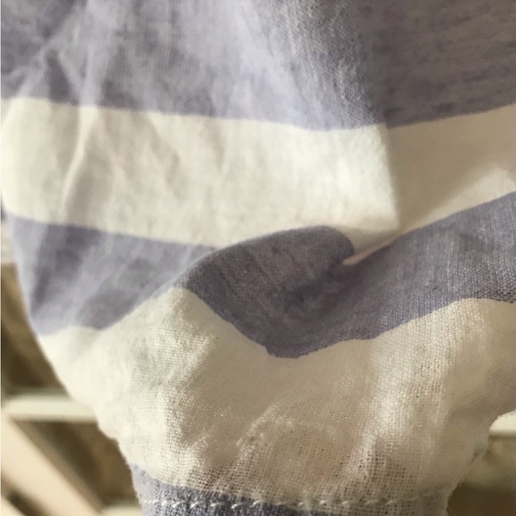 Beachlunchlounge linen cotton blend dress size XS blue and white striped VGUC - Picture 12 of 12